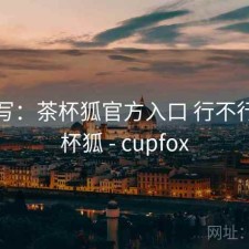 简单写：茶杯狐官方入口 行不行，茶杯狐 - cupfox