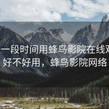 最近一段时间用蜂鸟影院在线观看，好不好用，蜂鸟影院网络
