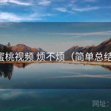 蜜桃视频 烦不烦（简单总结）