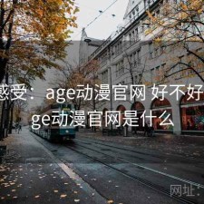 直说感受：age动漫官网 好不好用，age动漫官网是什么