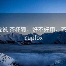 简单说说 茶杯狐，好不好用，茶杯狐 - cupfox