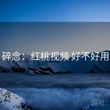 碎念：红桃视频 好不好用