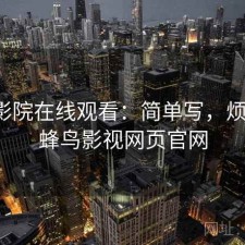 蜂鸟影院在线观看：简单写，烦不烦，蜂鸟影视网页官网